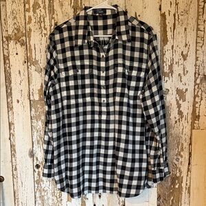 Chaps Monochrome Checkered Men's Shirt